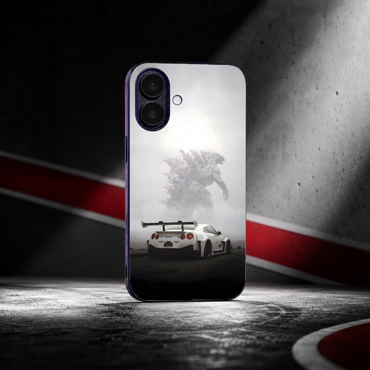Godzilla Glass Phone Case
