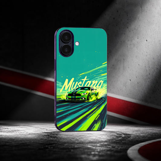 Green Vibes Glass Phone Case