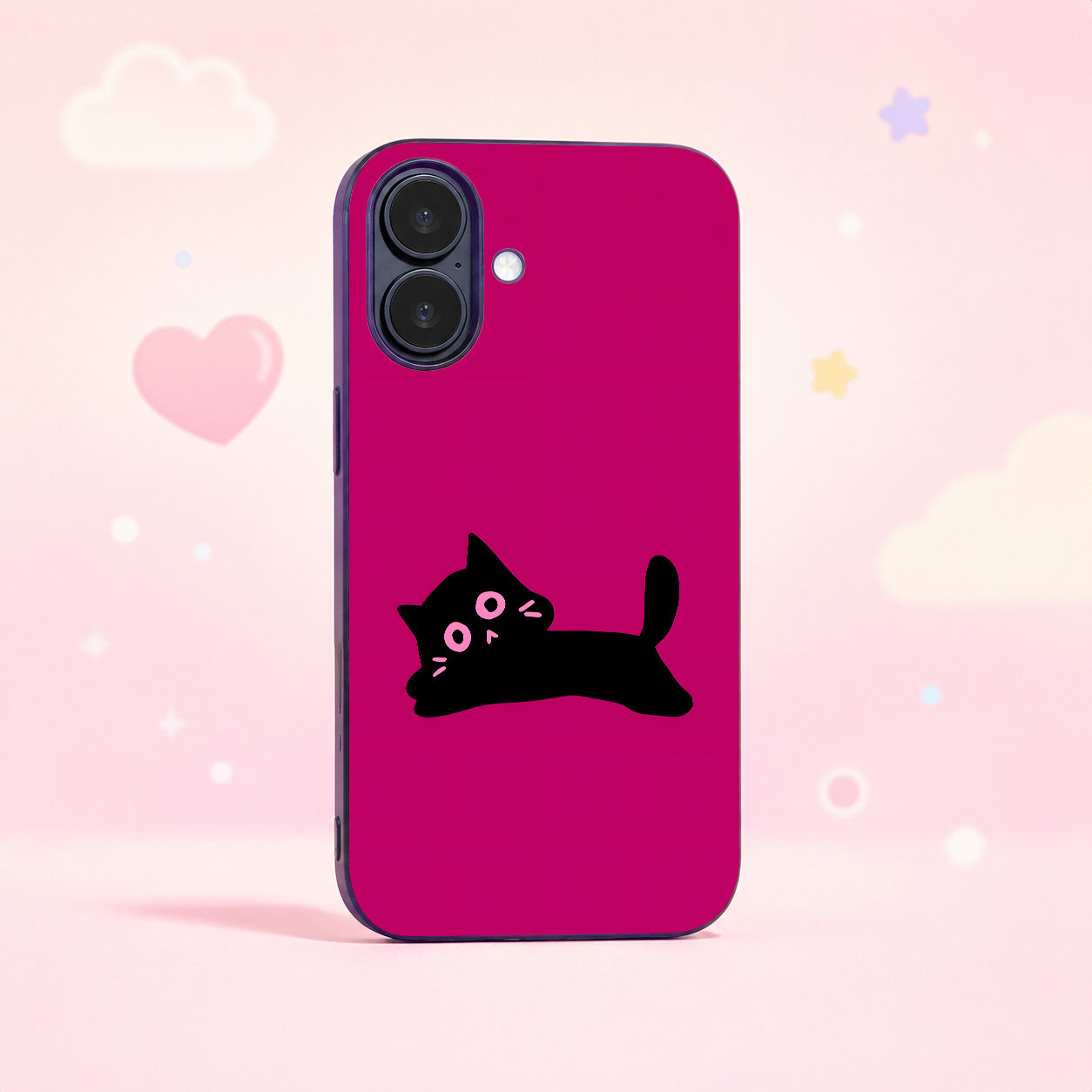 Confused Cat Glass Phone Case