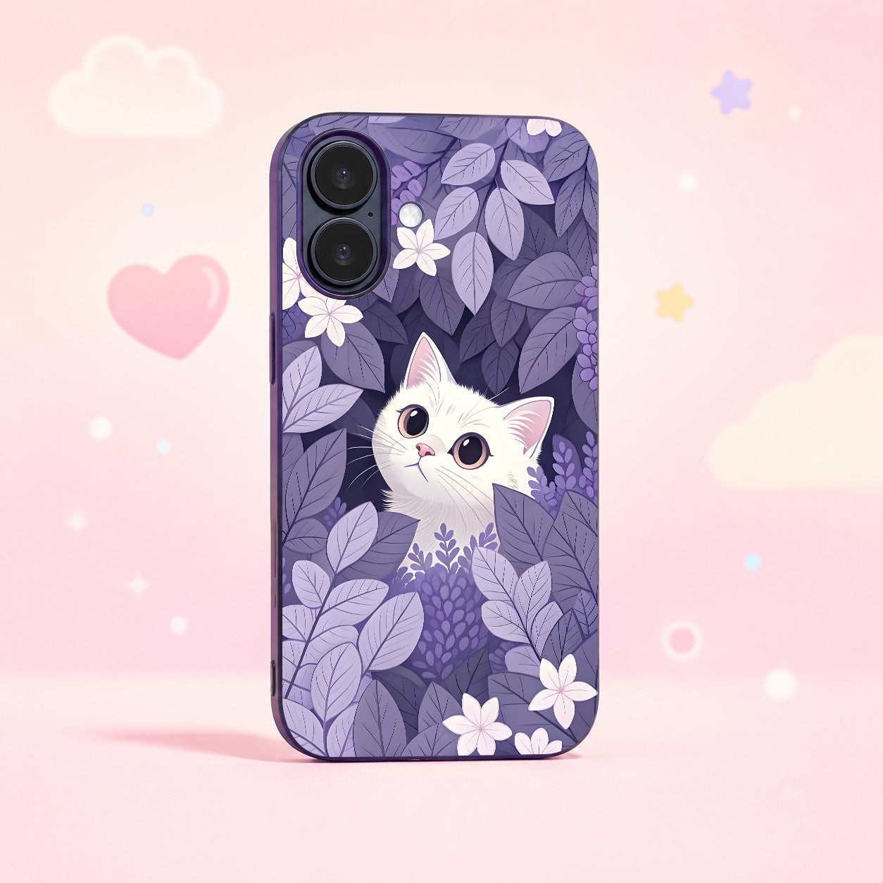 Pastel Kitty Glass Phone Case