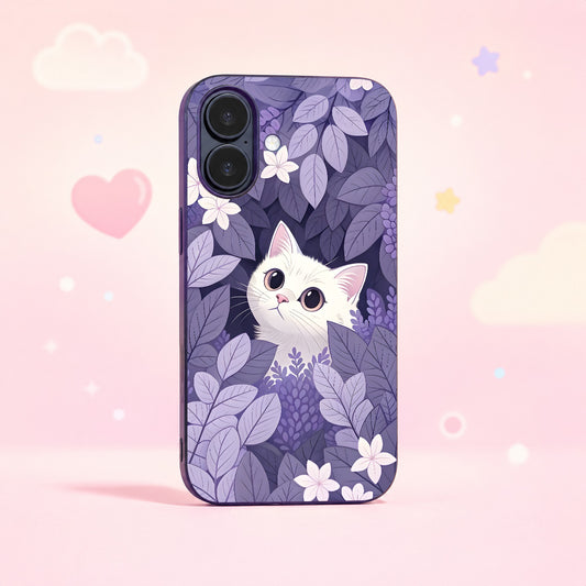 Pastel Kitty Glass Phone Case