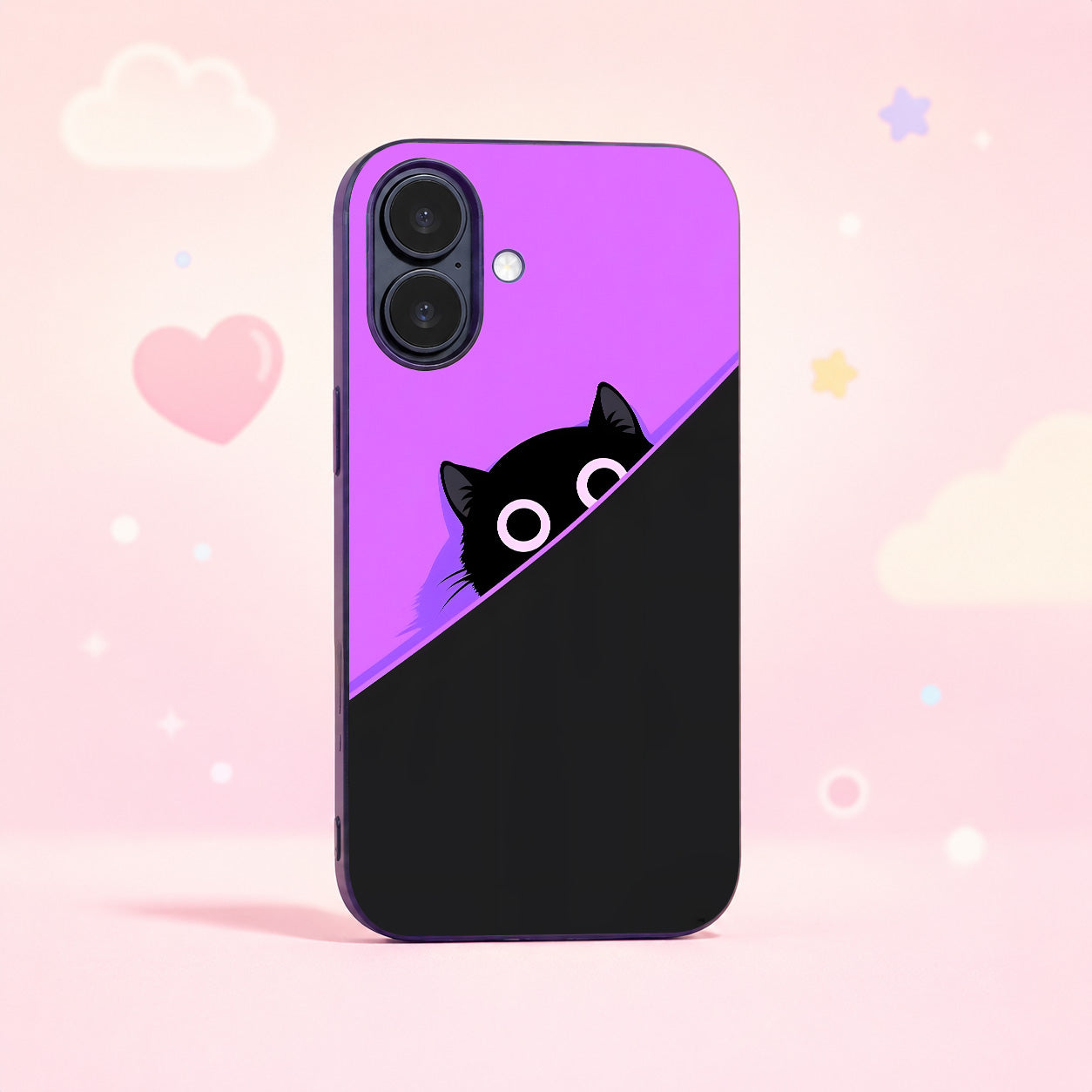 Pocket Cat Glass Phone Case