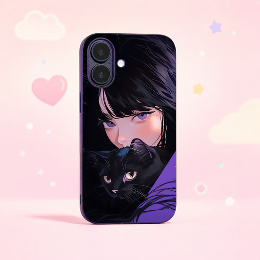 Purple Aesthetics Glass Phone Case
