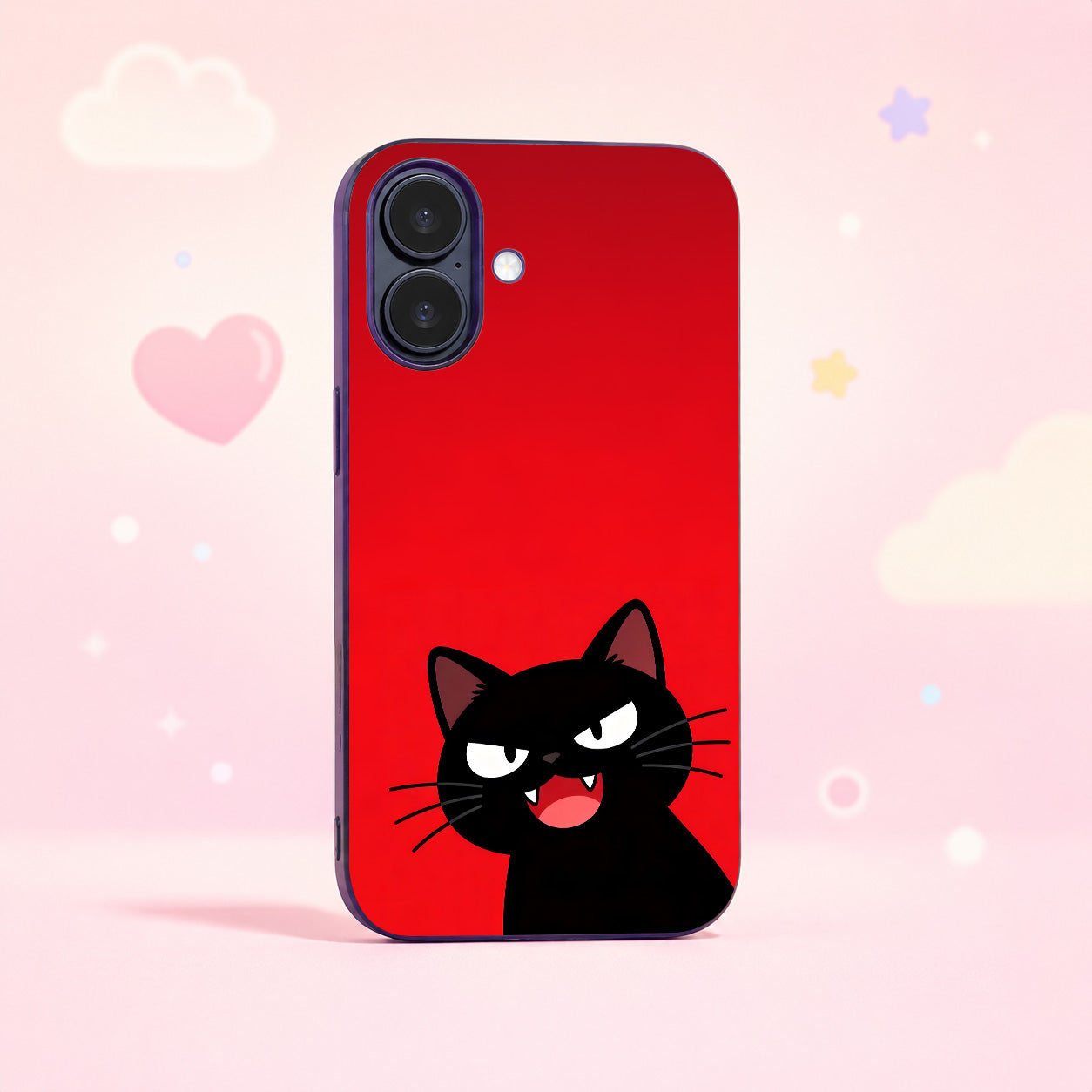 You Are in Danger Glass Phone Case